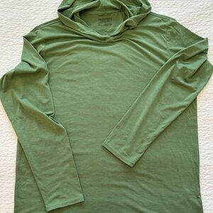 Patagonia Men's Capilene Cool Daily Graphic Hoody in Sedge Green X-Dye Size L